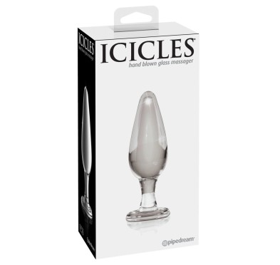 Icicles - Ekskluzywny Szklany Korek Idealny Do Masażu